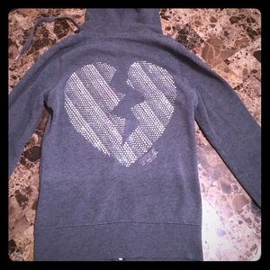 VS pink zip up sweatshirt